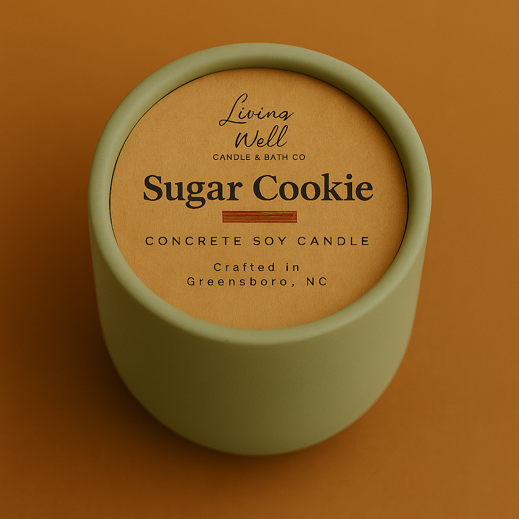 Sugar Cookie + Concrete Wooden Wick Soy Candle